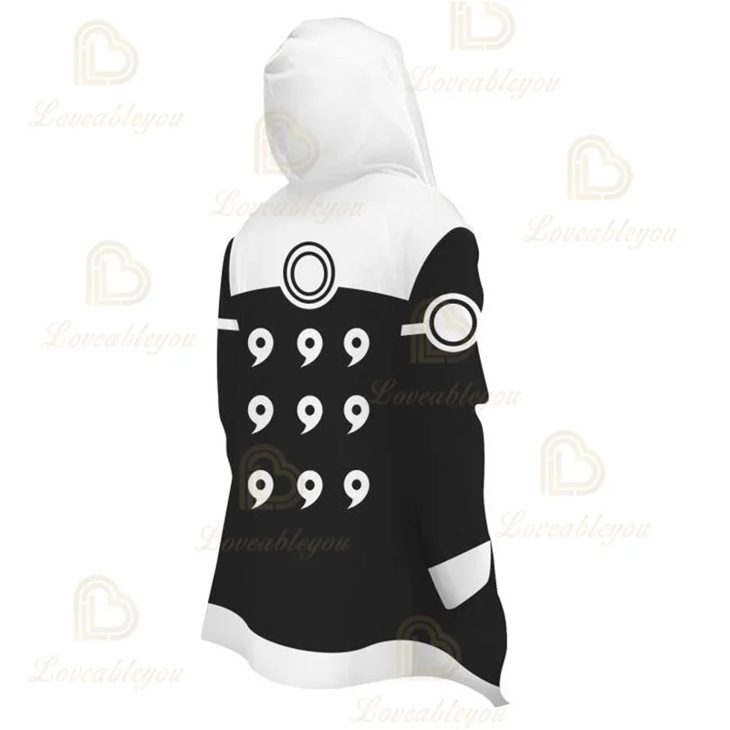 Черный женский пуловер с аниме Наруто Акацуки топ капюшоном Итачи учихи