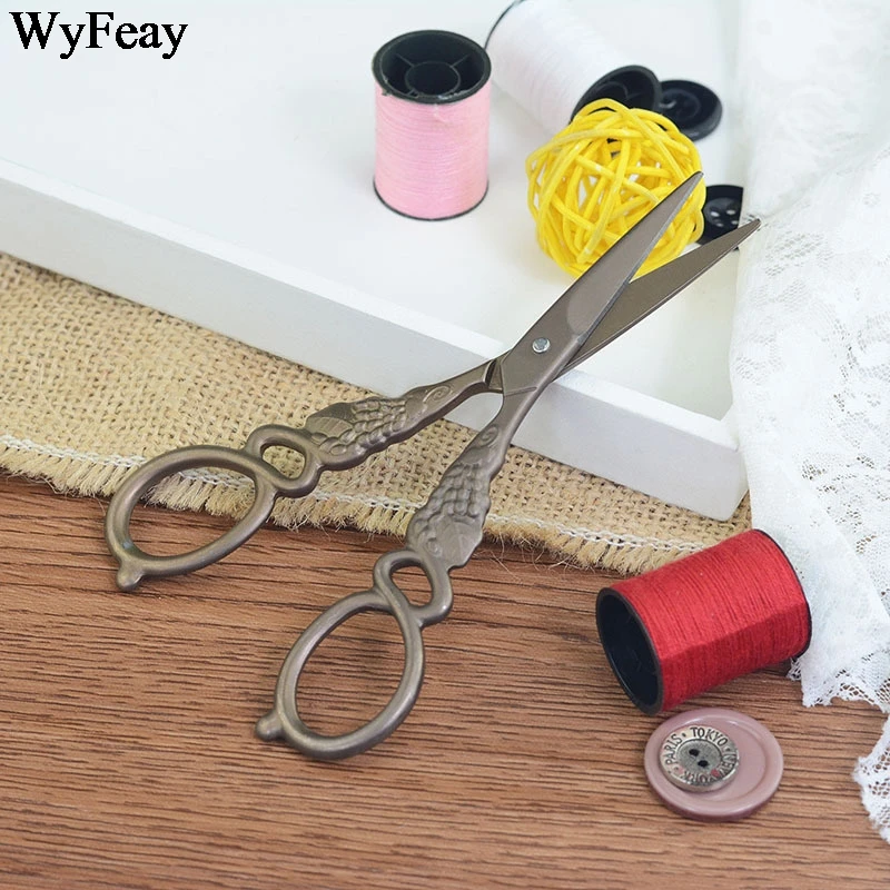 Ретро инновационные Zakka Нержавеющая Сталь Европейская ВЫШИВКА ВИНТАЖНЫЕ ножницы