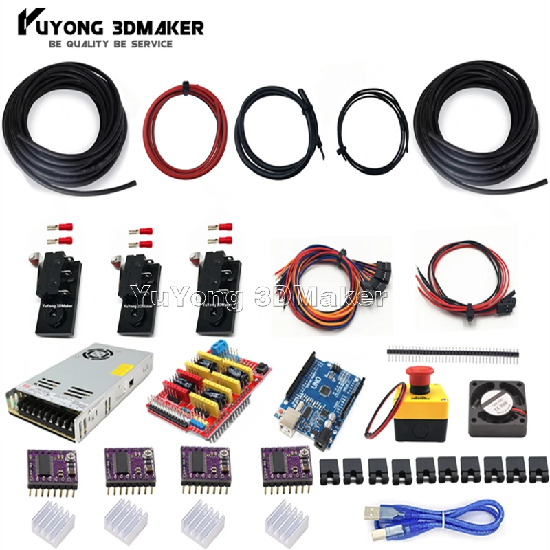 GRBL на основе UNO R3 с ЧПУ щит V3 и DRV8825 шаговый Драйвер комплект контроллер для Workbee OX