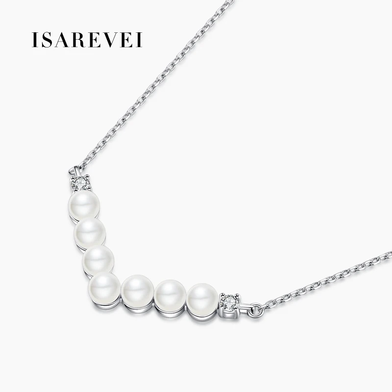 

Original Design 925 Sterling Silver Necklace Pearl Zircon Pendant Senior Clavicle Chain 2021 New Women Accessories Jewelry