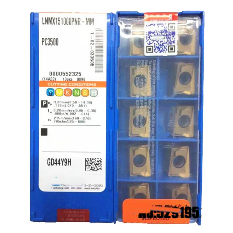 KOR LNMX151008PNR MM PC3500 фрезерные Вставки Двуглавые режущие карбидные вставки для ZQ