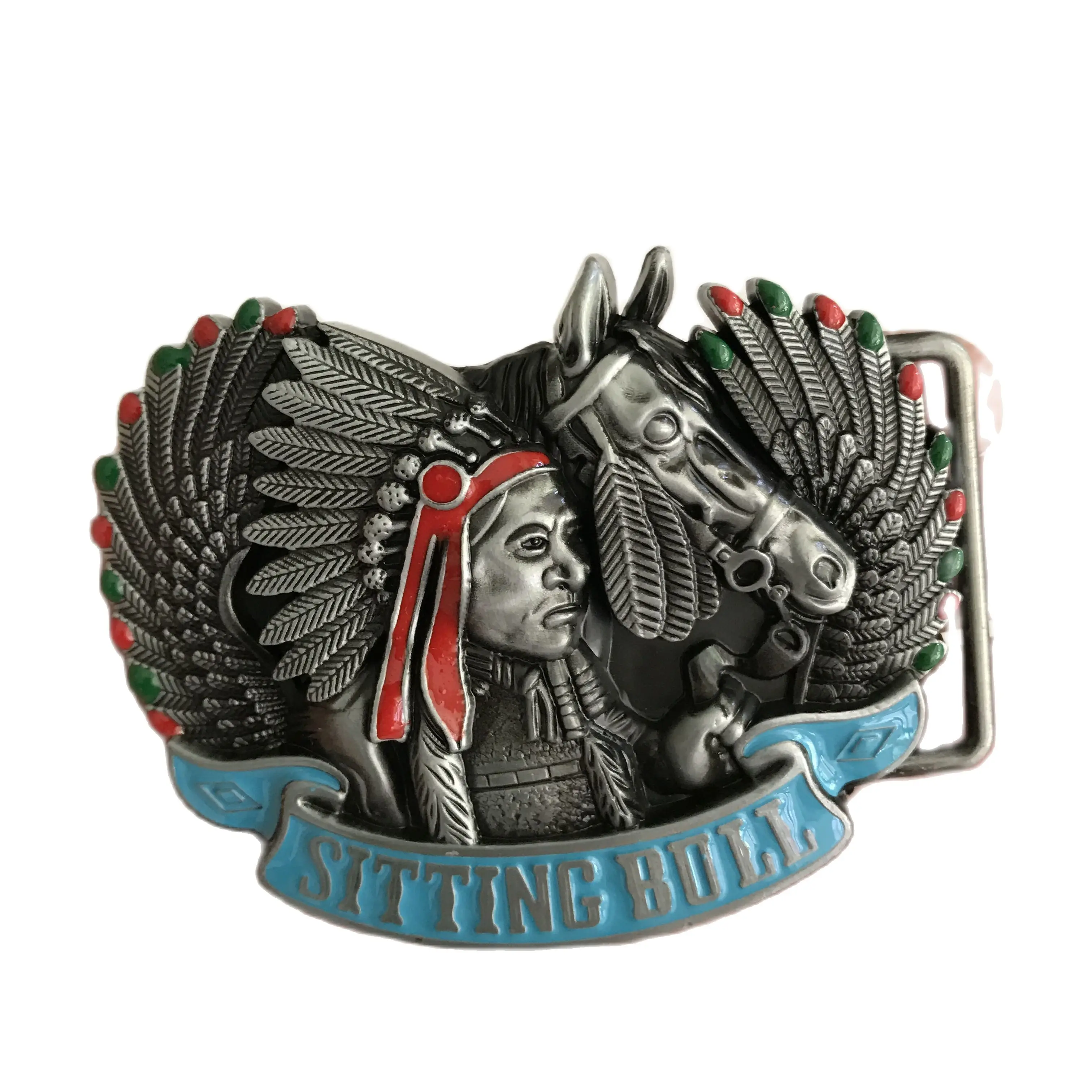 

Пряжка для ремня в индийском ковбойском стиле, 9 х7 см, 69 г