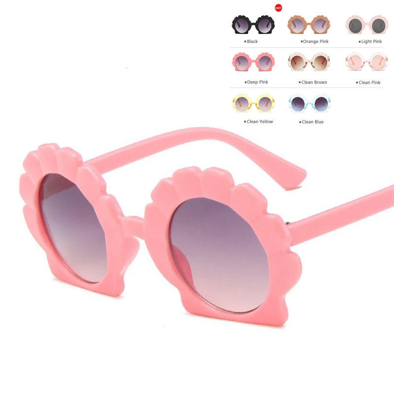 

XojoX Irregular Kids Sunglasses Cartoon Shell Children Shades Girls Personality Trend Boys Sun Glasses