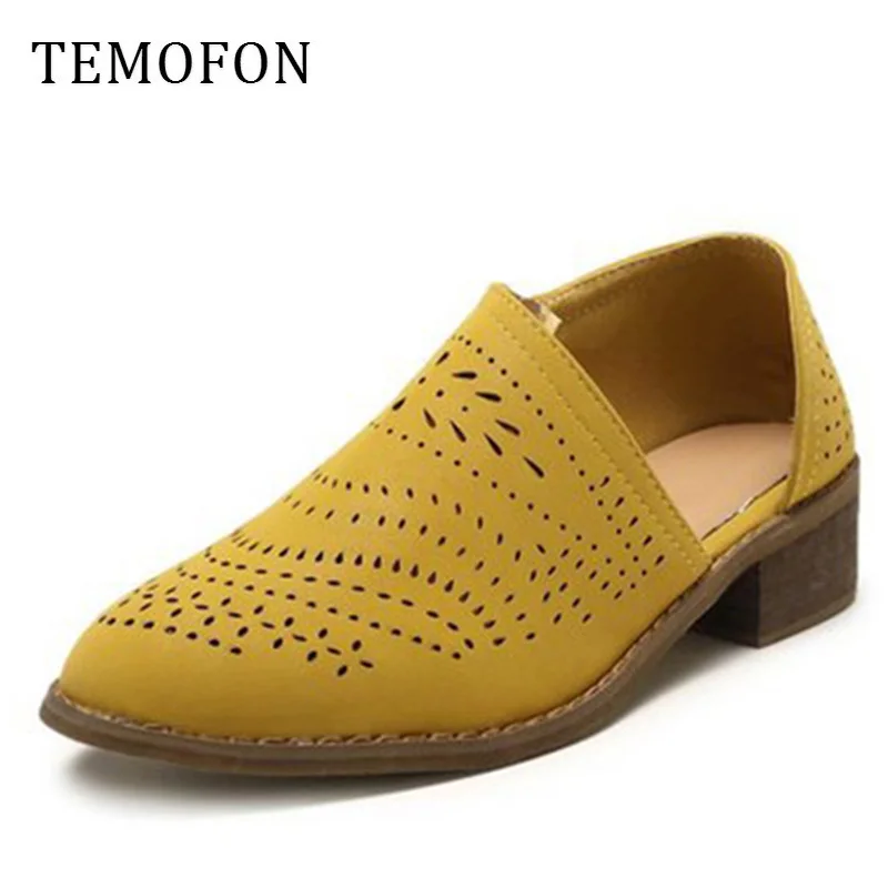 Дышащая обувь на плоской подошве Женская повседневная Женские лоферы с острым