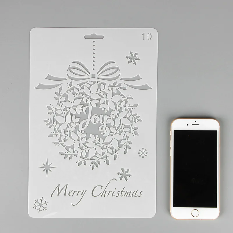 12 шт./компл. 26 см задний фон с веселой рождественской елкой мяч DIY Craft наслоения