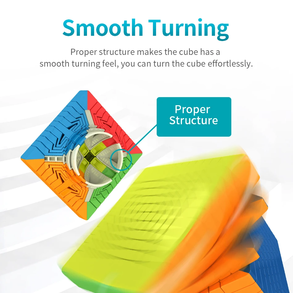 HelloCube MOYU Cubing школьный магический куб MeiLong 11x11 без наклеек пластиковый 11 слойный