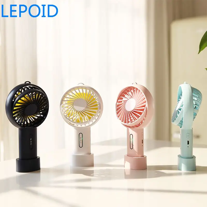 Lepoid Перезаряжаемые портативный мини-вентилятор 3-скоростной настольный