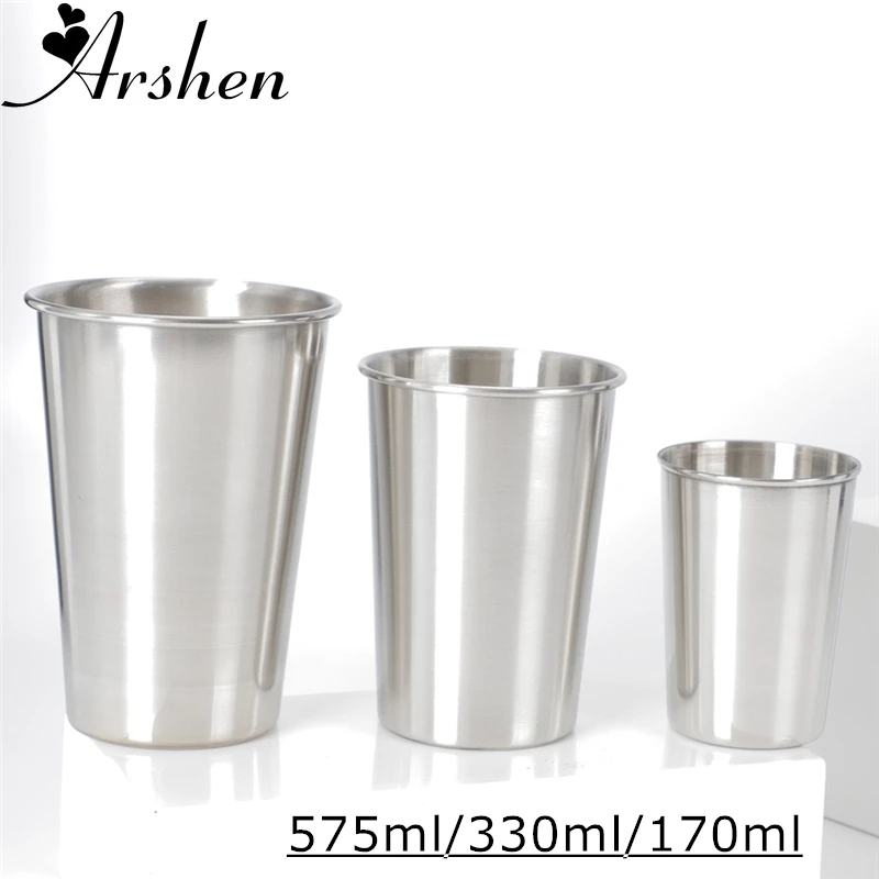 Металлическая чашка из нержавеющей стали объемом 170 мл 330 575 пивные чашки стакан