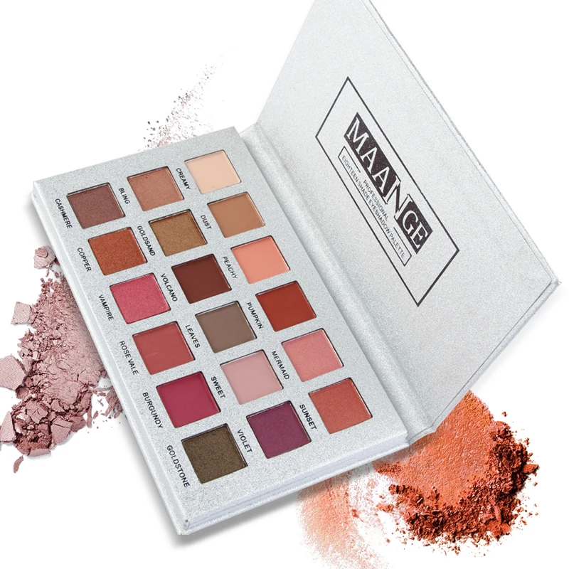 

18 Colors Makeup Eye shadow Palette Earth Matte Pearlescent Multicolor Flash Highlight Waterproof Cosmetics Beauty Girl TSLM1
