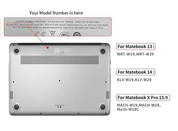Чехол для Huawei Matebook 13 9 D14 D15 прозрачный чехол X Pro Жесткий D 14 15 2020 | Компьютеры и офис