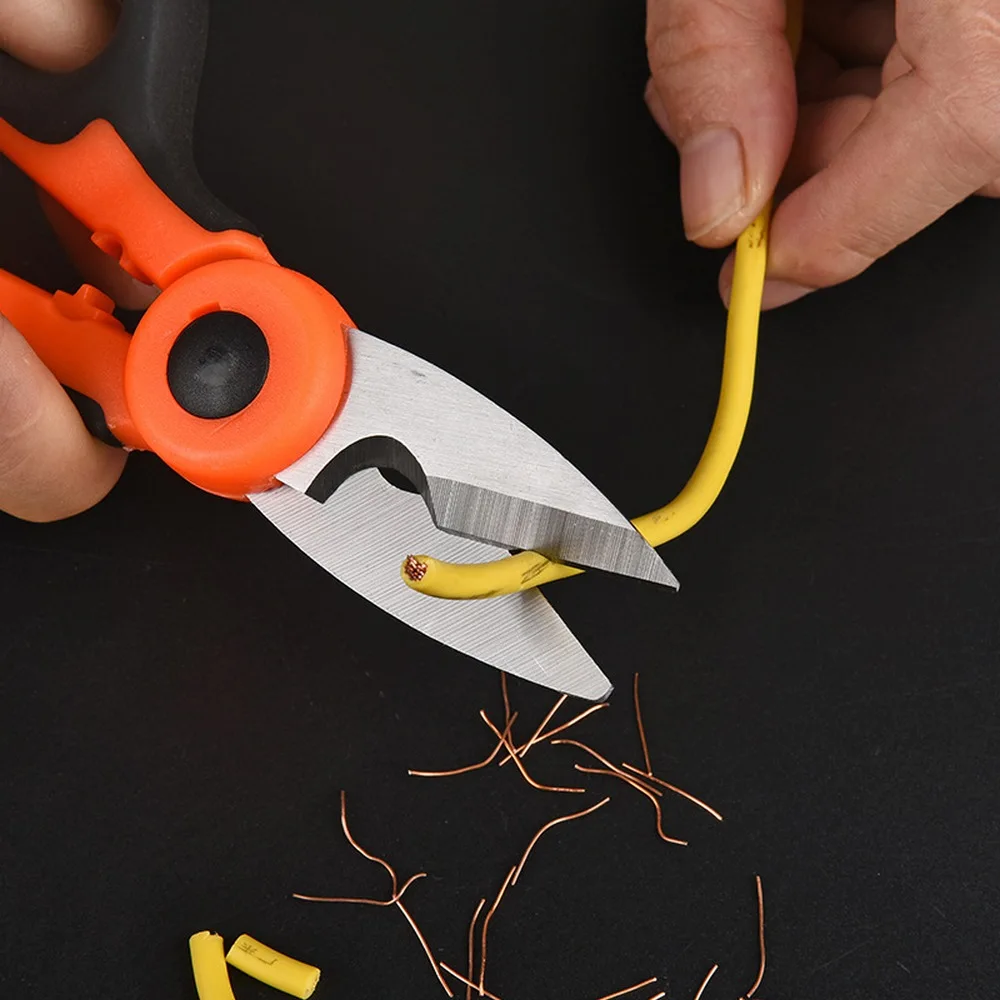 Multifunctional electrician's scissors trunking tin snips gardening household cut fruit trees |