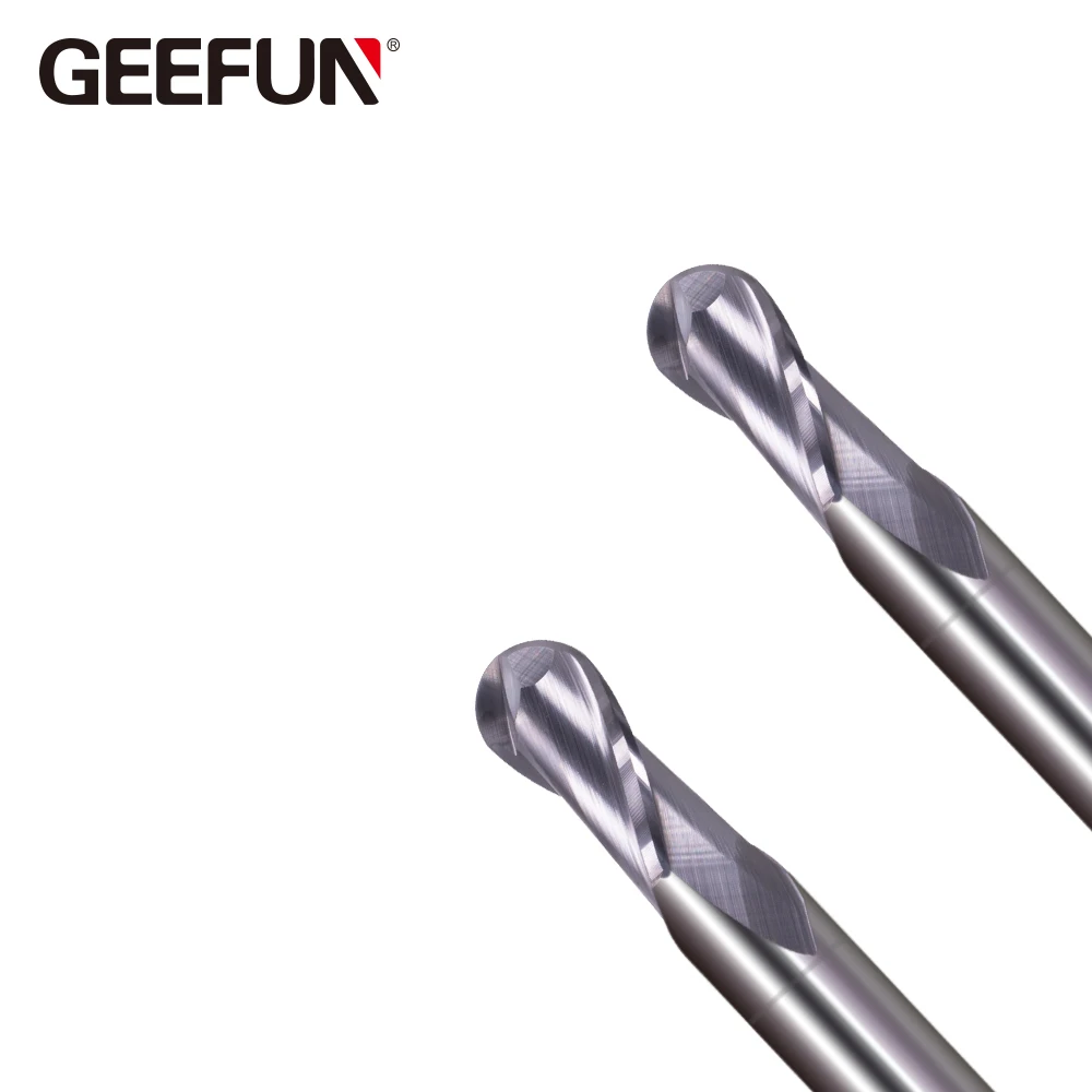JF R0.75 * 3 D4 50 2F твердосплавные 2 флейты концевая фреза метрическая 70HRC PT с покрытием