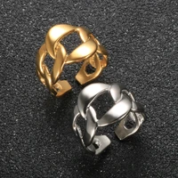 fashion hollow cross rings stainless steel punk hip hop unisex vintage gothic party finger jewelry for women men gifts bijoux