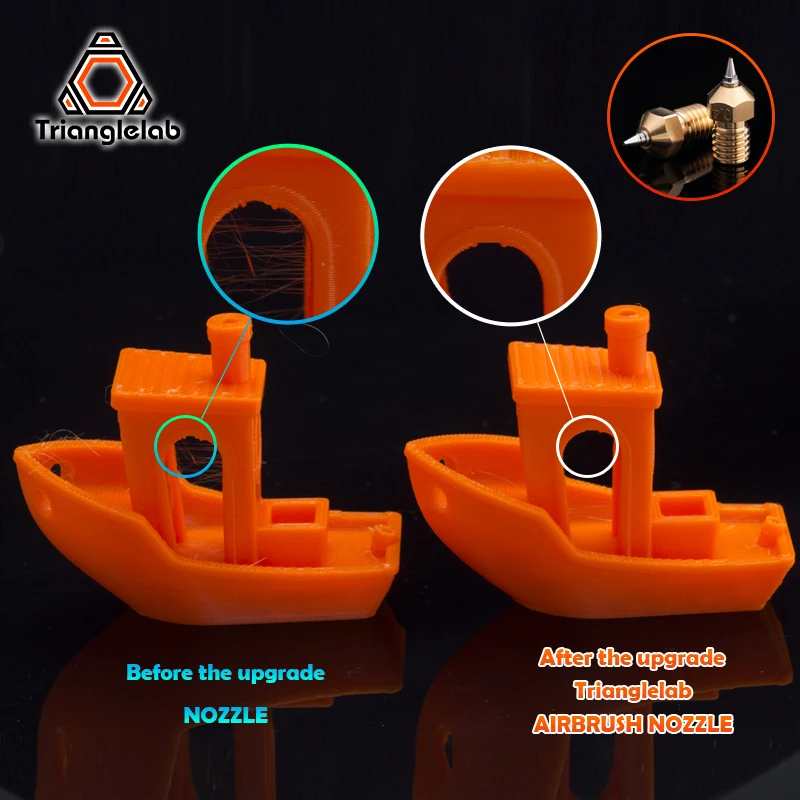 Аэрограф Trianglelab для 3D принтеров Hotend V6 Blv Tatan aero marshx экструдер hemera Heatblock DDE DDB |