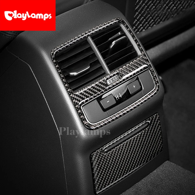 Крышка из углеродного волокна для Audi A4 2017 крышка заднего кондиционера отделка