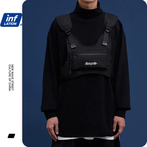 Мужской жилет без рукавов INFLATION, функциональная уличная жилетка с карманом-карго, жилет в стиле хип-хоп, 293AI2019