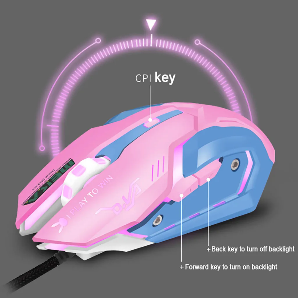 Игровая мышь Raton Ordenador с подсветкой, проводная мышь dpi, USB эргономичная геймерская мышь, профессиональные Мыши для ПК, компьютерная мышь, 19Sep