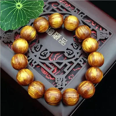 Разноцветные Бусины Будды из морской ивы 108 шт. Ручная Веревка женский золотой