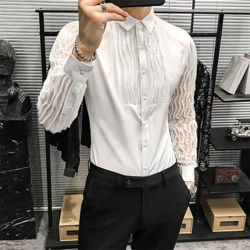 

Men Patry Shirt Spring And Autumn Casual Tops