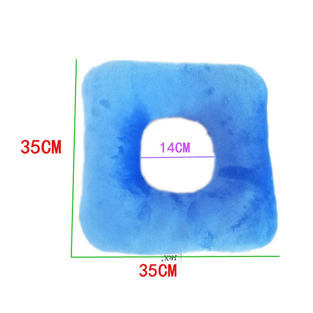 

Coccyx Tailbone Hemorrhoid Support Cushion Hollowing Seat Chair Wheelchair Pillow for Post Pregnancy Incontinence Care Blue