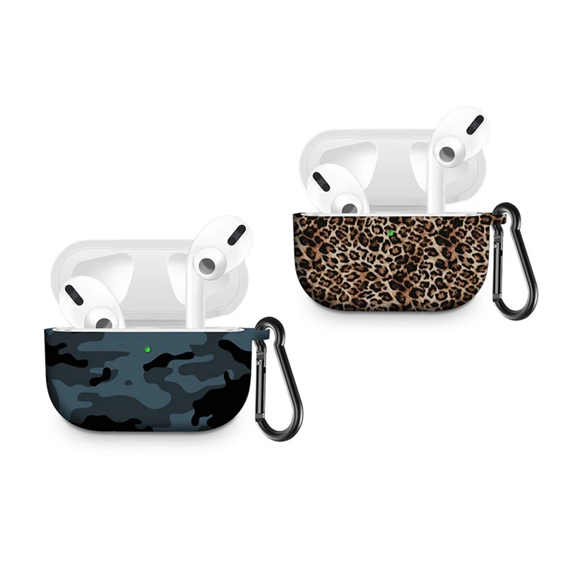 

For AirPods Pro Case Soft Silicone Colorful Oil Printing Camouflage TPU Protective Cover For Air Pods Pro Case Shockproof