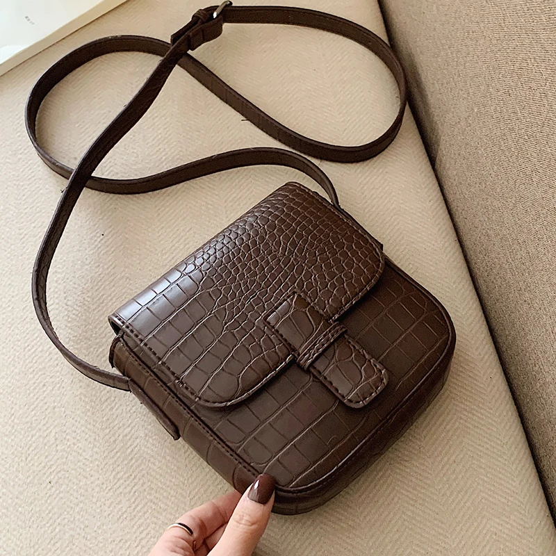 Квадратная сумка через плечо с каменным узором 2020 модная новая качественная