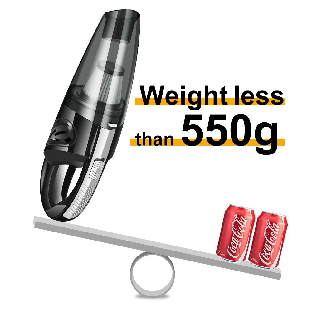 Беспроводной вакуумный очиститель воздуха для автомобиля 7000PA Портативный мини