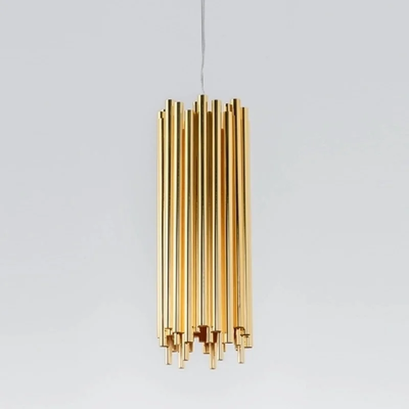 Итальянский дизайн Золотая люстра Brubeck подвесной светильник из алюминиевого