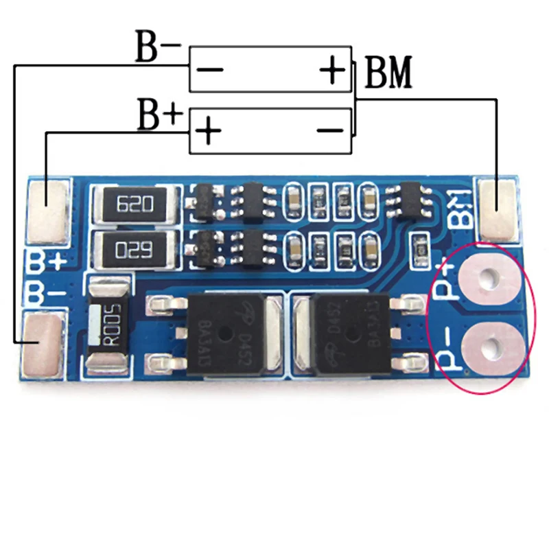 

1pc High Quality 2S 8A 7.4V Balance 18650 Li-ion Lithium Battery BMS Protection Board Tool Parts Wholesale