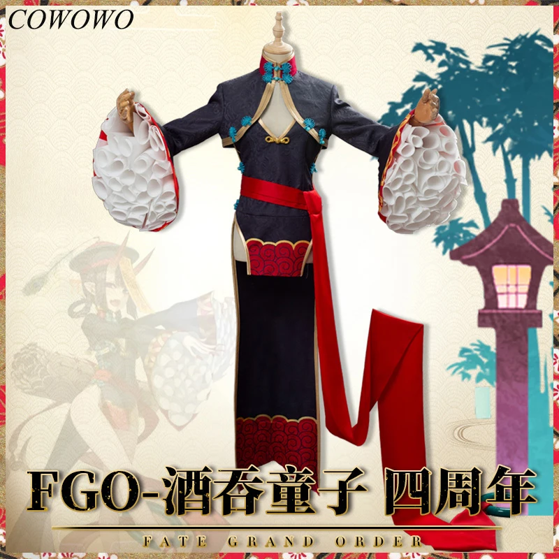 Аниме! Fate/Grand Order Shuten Doji 4-й юбилей зомби винтажная форма Чонсам косплей костюм