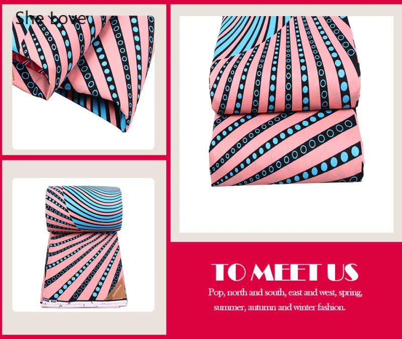 Ткань с Африканским воском для платья 100% полиэстер|Ткань| |