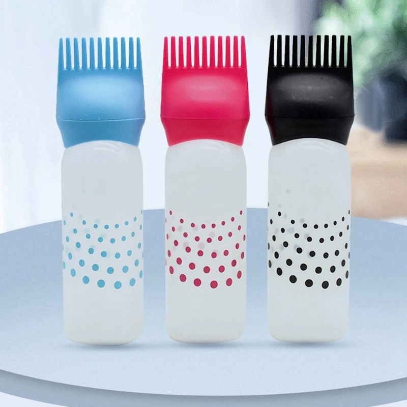 5 шт. разные цвета краска для волос многоразовая бутылка аппликатор гребень