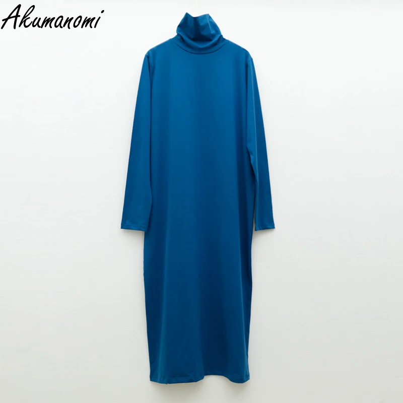 Женское трикотажное платье-макси с высоким воротником размеры 6xl 7xl 8xl 9xl 10xl |
