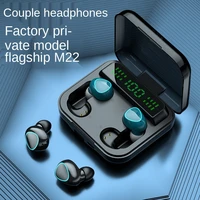 tws wireless earphone bluetooth headphone led 9d hifi type c mini sport waterproof earphone bluetooth headset with microphone