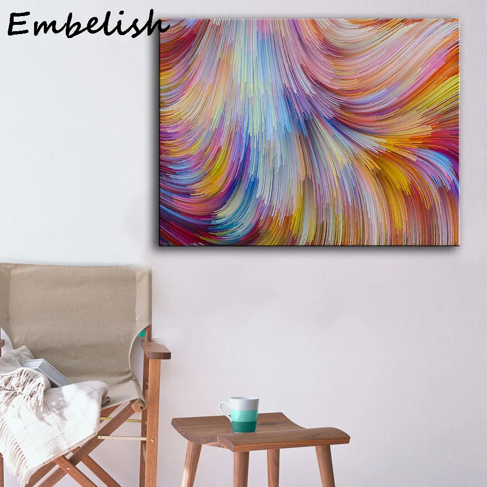 

1 Pieces Oil Painting Canvas Art The Rainbow Wall Pictures For Living Room Home Deco Modern Decoration Posters