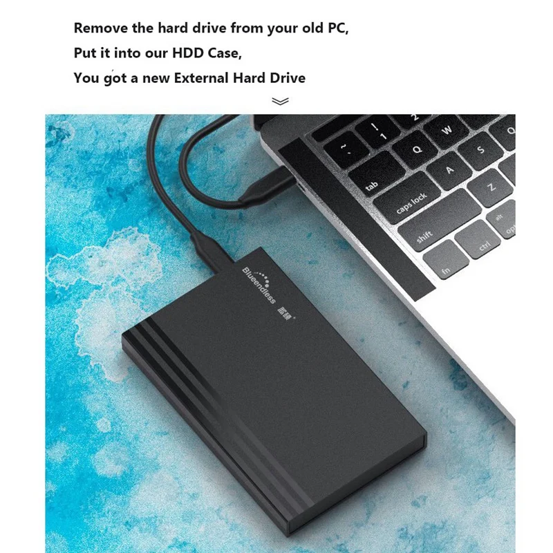 Blueendless 2 5 дюймовый жесткий диск чехол SATA USB3.0 HDD Гбит/с высокоскоростной внешний