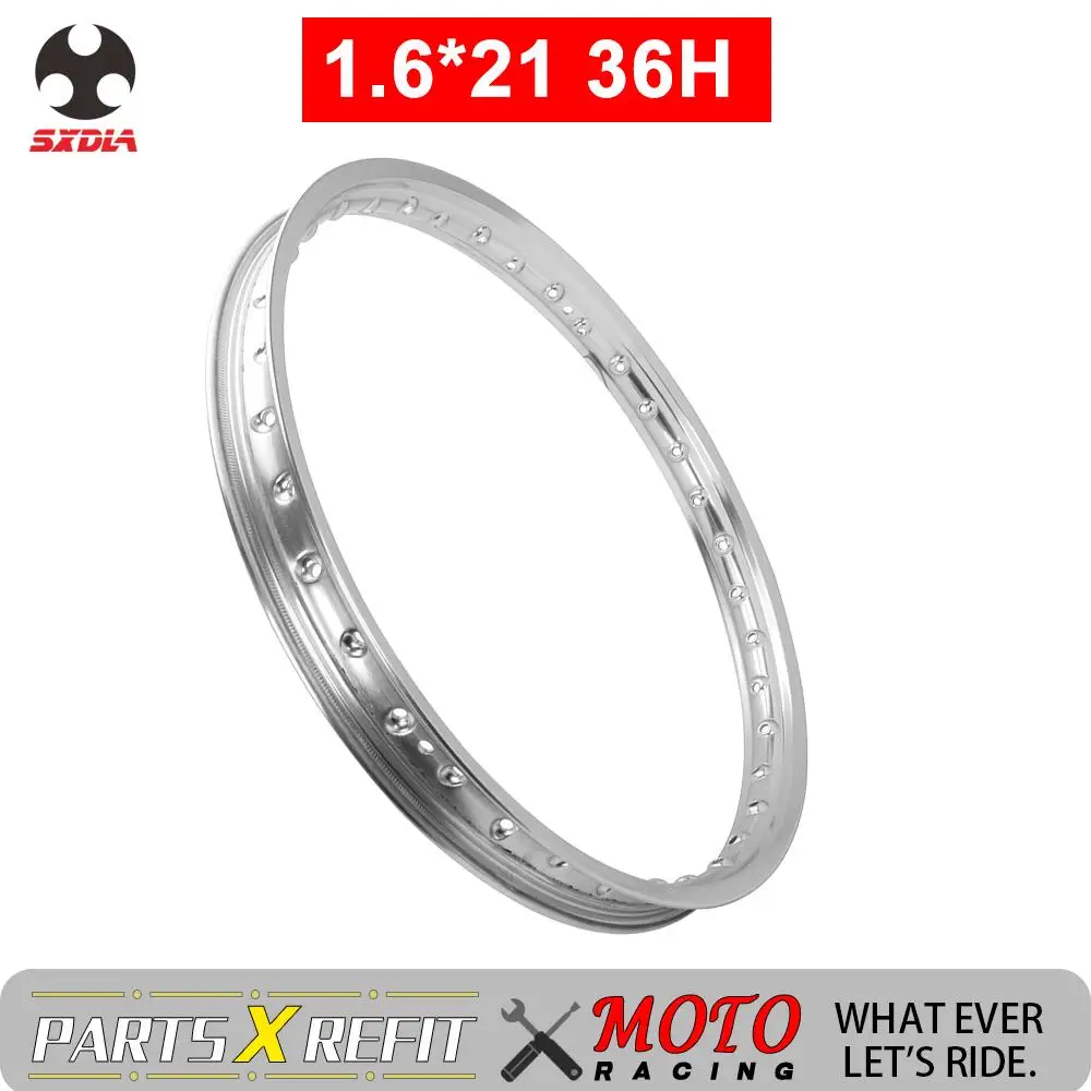 Универсальный алюминиевый обод 1,6x21 36H для KTM Suzuki Kawasaki Yamaha Slipups ремонт алюминиевое кольцо внедорожный мотоцикл