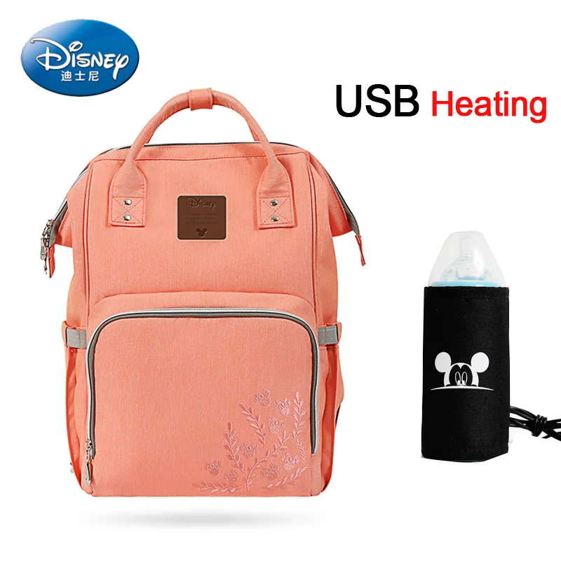 23 Disney Микки детские USB Пеленки сумки рюкзак для мам сумка для путешествий большой емкости мама сумка для ребенка многофункциональная детская коляска сумка - Цвет: 23
