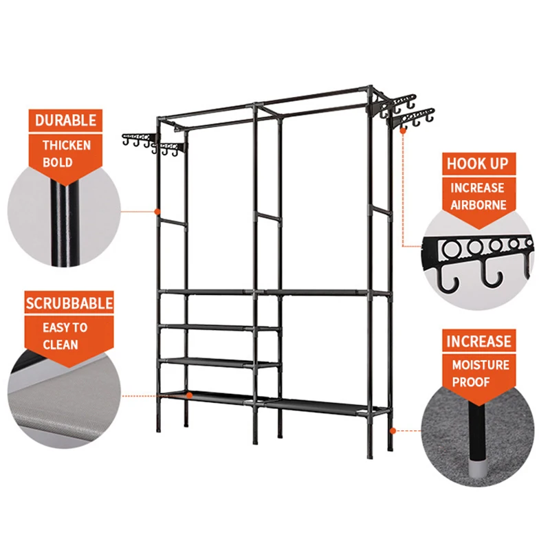 clothes hanger coat rack floor hanger storage wardrobe clothing drying racks porte manteau kledingrek perchero de pie free global shipping