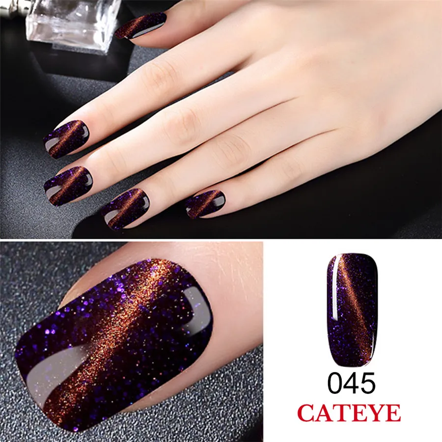

Allnewelook Cateye 3D Nail Polish Set 8ML Jelly Gel Kit Neon Gel Polish Cat's Eye Nail Gel Hybrid Varnishes