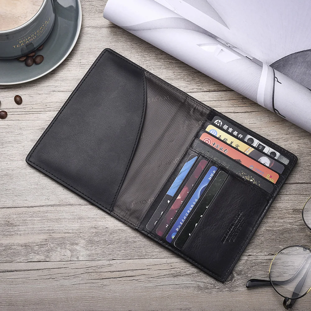 Мягкий кожаный чехол для паспорта держатель карт зажим кредиток кредитных paspoort