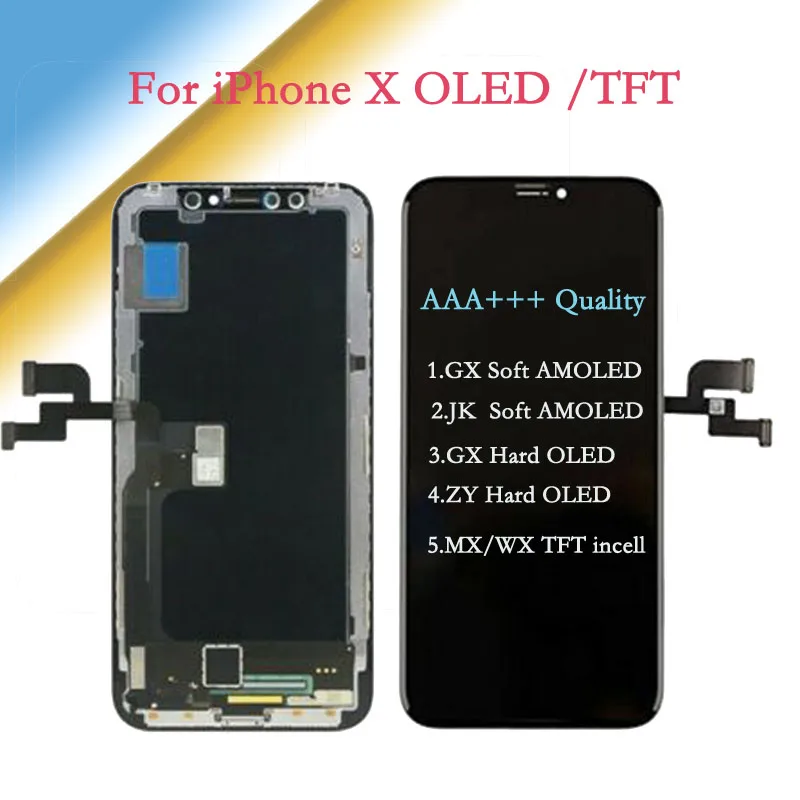Сенсорный экран для iPhone X OLED/TFT чёрный|Экраны мобильных телефонов| |