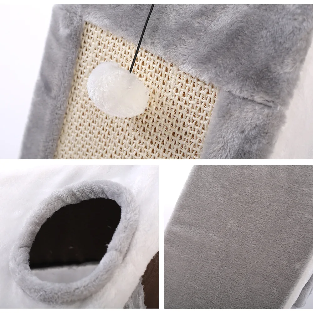 Triangular Cat Scratch Board Grinding Claw Sisal Climbing Frame Nest Supplies Toys Pet Products Cats | Дом и сад