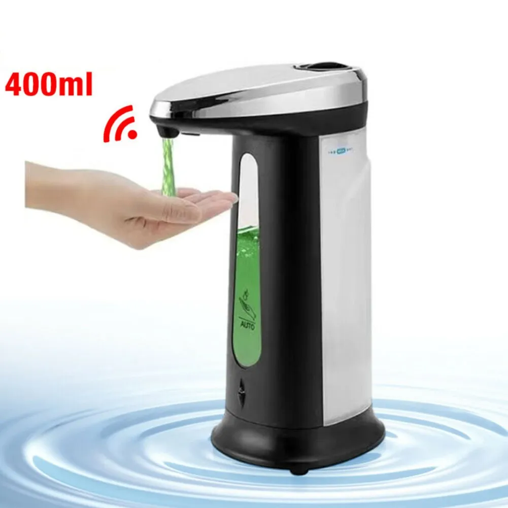 

400ML Infrared Soap Automatic Dispenser Hands-free IR Sensor Touchless Soap Dispenser Automatic Touch-free ABS Material