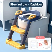 2 colors baby folding ladder potty toilet traning seat with adjustable step stool childrens pot for boy kids girl child urinal