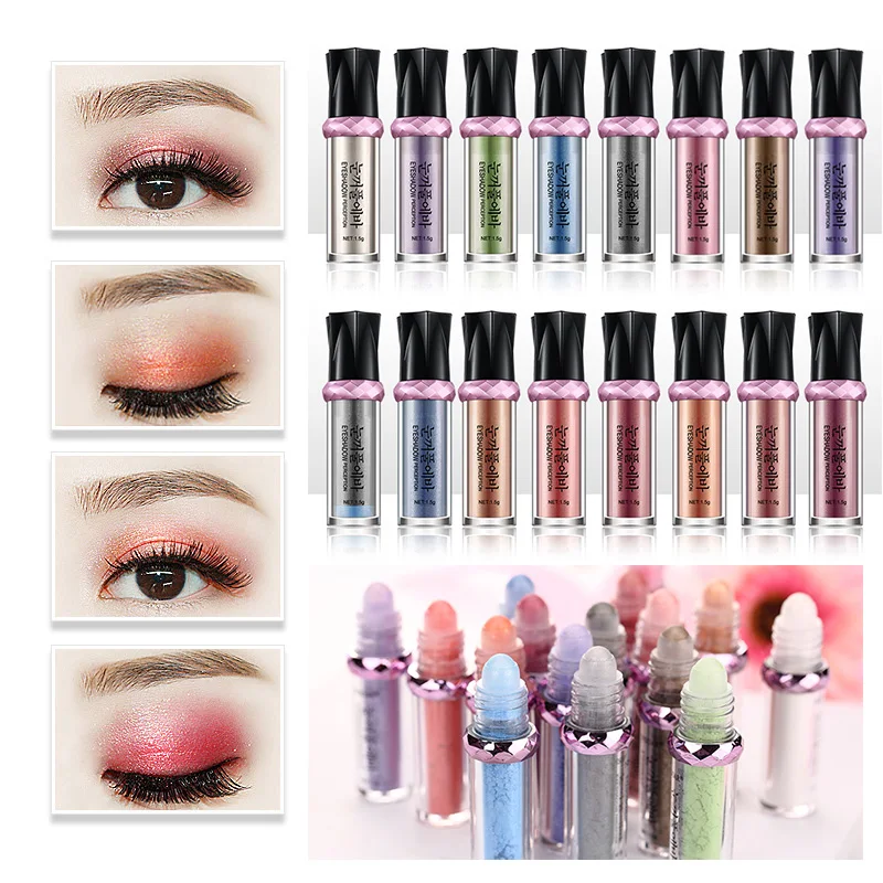 Новые блестящие очаровательные тени для век водостойкие свободные румяна