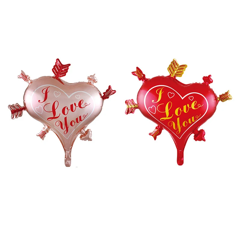 11Pcs/Set Love Foil Balloon Anniversary Wedding Valentines Day Party Decoration Letter Heart Balls Supplies |