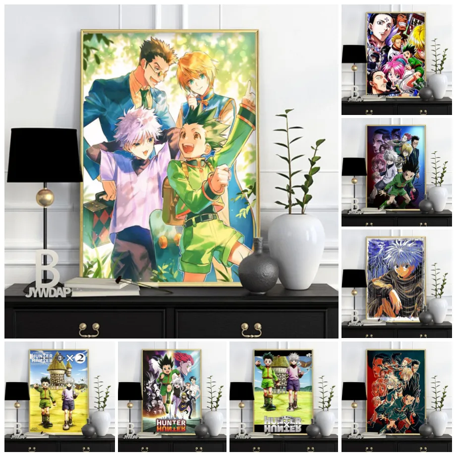 

Hunter x Hunter Anime Poster Classic Hot Japanese Cartoon Canvas Painting Modern Wall Art Pictures for Living Room Home Decor