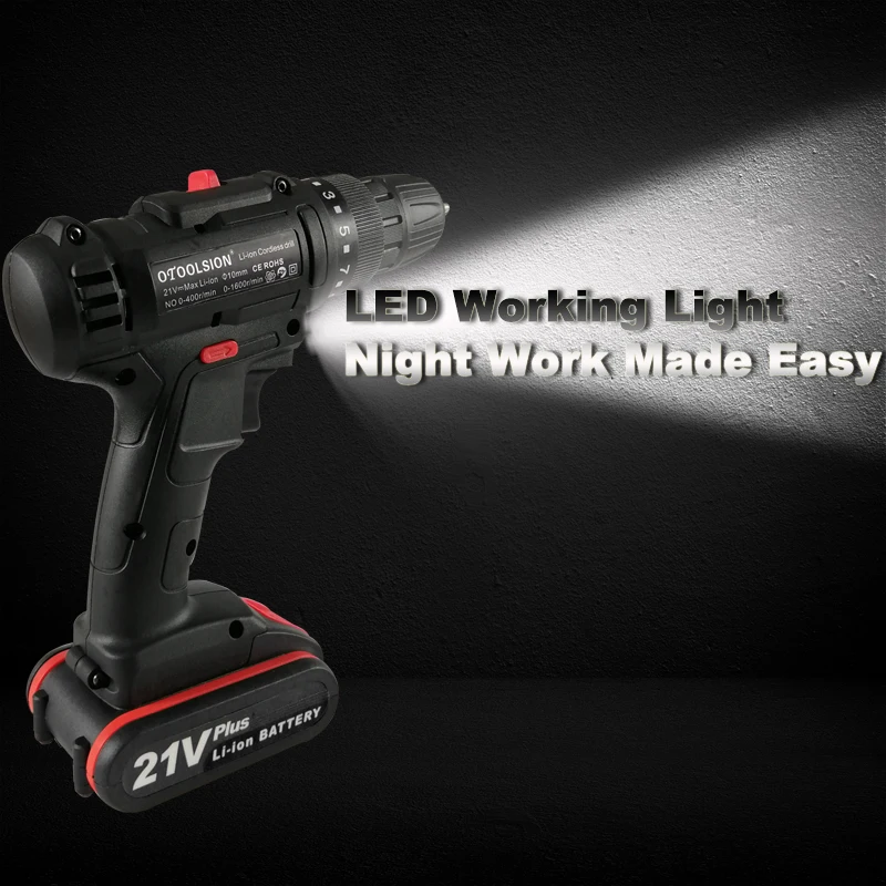 Новая беспроводная ручная дрель 21 в электрическая многофункциональная