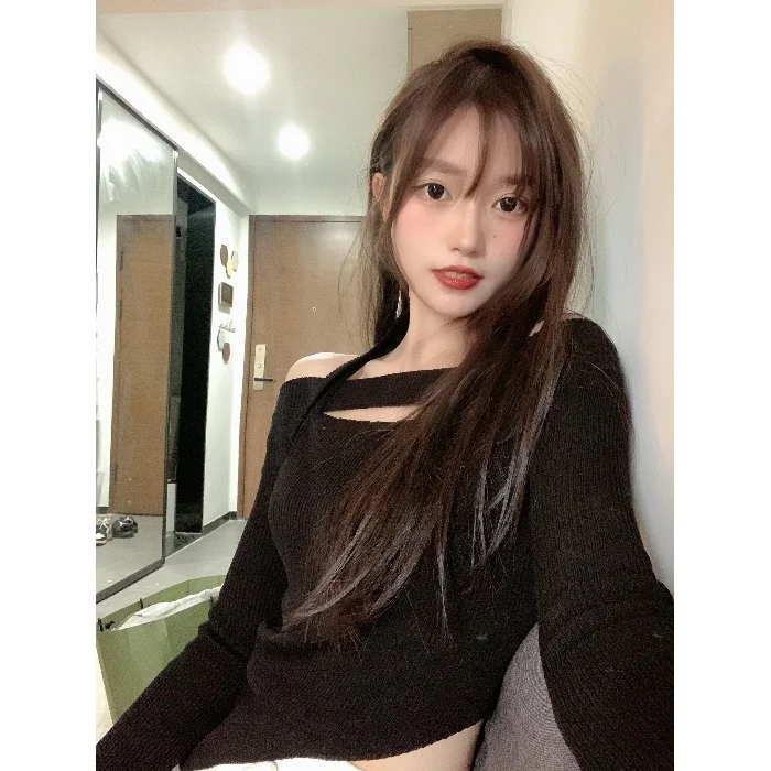 Свитер с воротником-стойкой в иностранном стиле женская летняя аккуратная